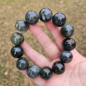 moss agate bracelet 18mm